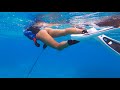 Spearfishing CRYSTAL CLEAR Waters Of GRAND BAHAMA 4K