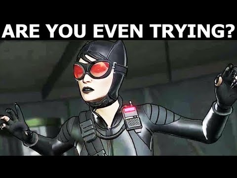 Bruce Doing Nothing During The Fight With Catwoman - BATMAN Season 2 The Enemy Within Episode 3