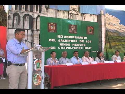 Malinalco, Estado de México.Se conmemoró el163 Aniversario de los Niños Héroes