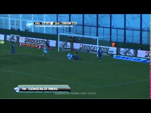 Gol de Gonzalo Ríos Vélez 0-1 Quilmes