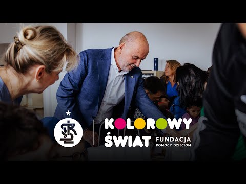 ŁKS Z WIZYTĄ W FUNDACJI KOLOROWY ŚWIAT