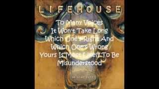 lifehouse-cling and clatter (lyrics)