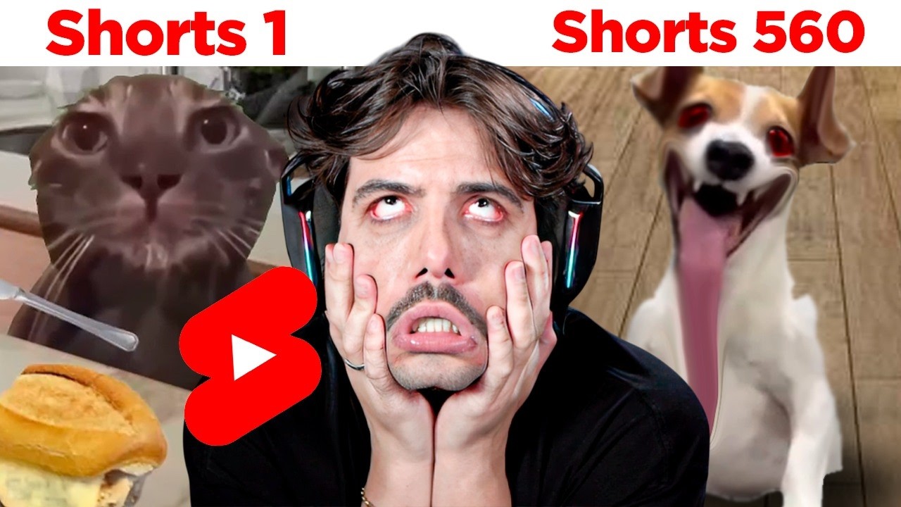 Descendo o feed do meu Shorts até não aguentar mais…