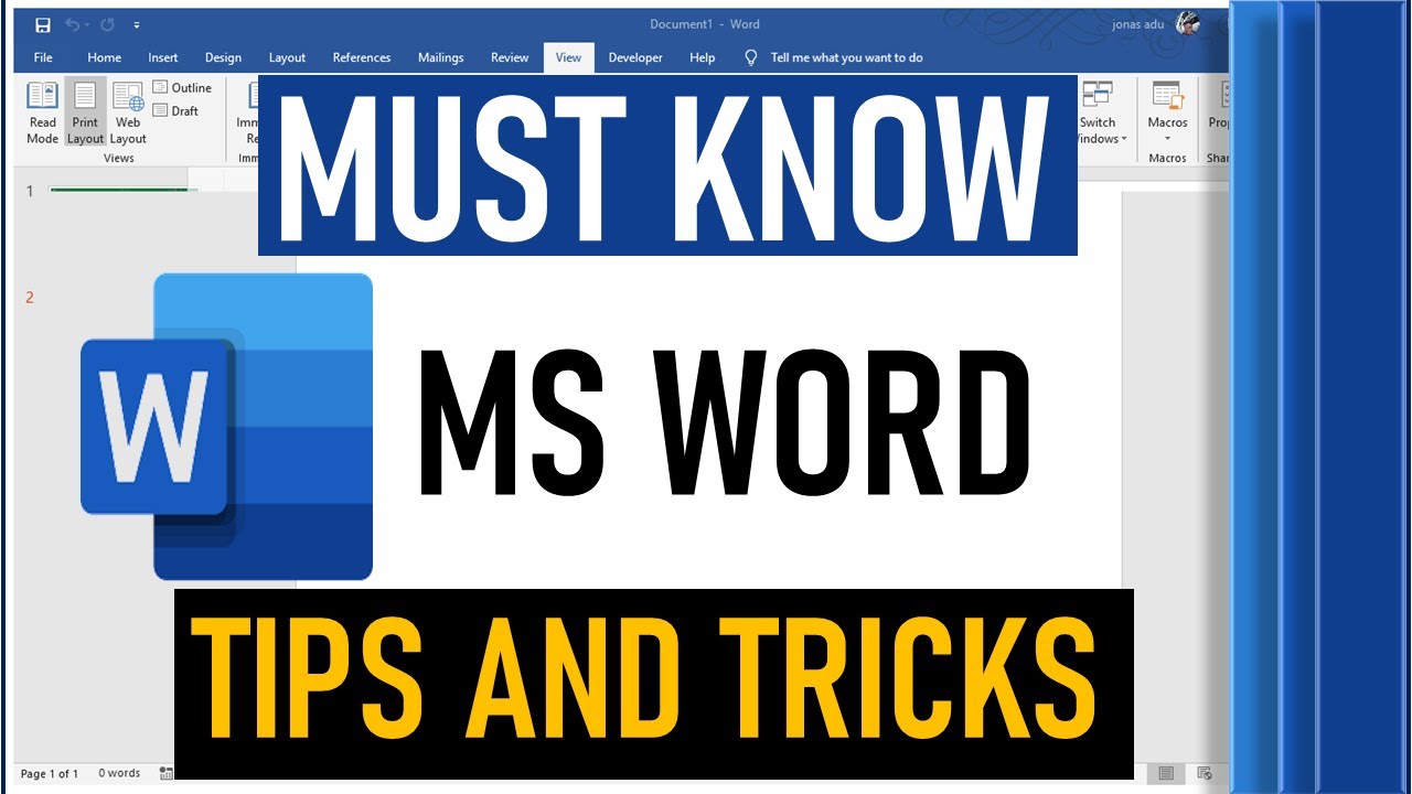 Must Know Microsoft Word Tips And Tricks - 2024 #msword #tipsandtricks