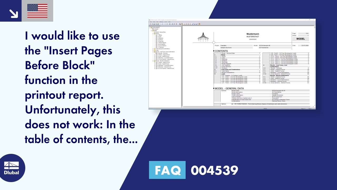 [EN] FAQ 004539 | I would like to use the "Insert Pages Before Block" function in the printout report...