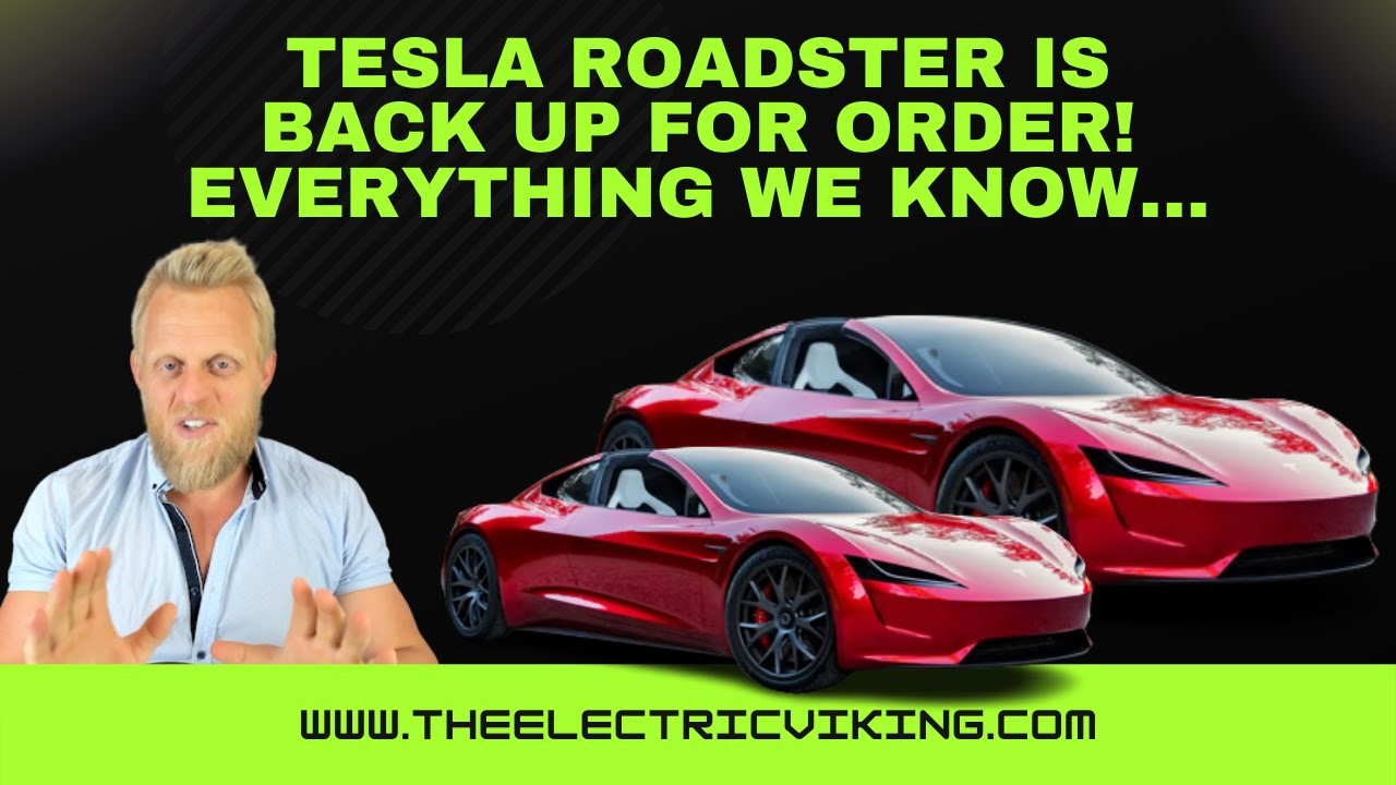 <h1 class=title>Tesla Roadster is back up for order! Everything we know...</h1>