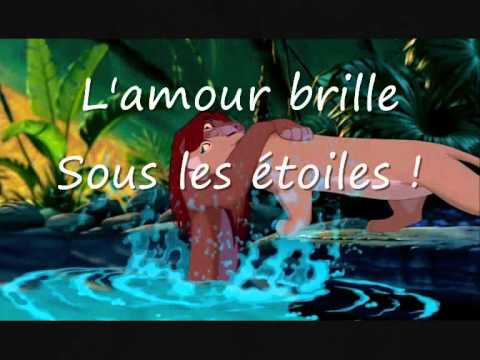 L'AMOUR BRILLE SOUS LES ÉTOILES - Le Roi Lion - PAROLES