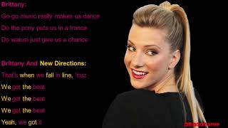 We Got The Beat Glee Lyrics