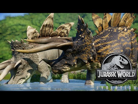 Stegoceratops || All Skins Showcased - Jurassic World Evolution