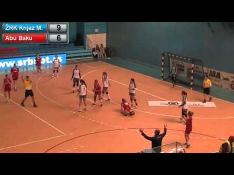 14.02.2015. ŽRK Knjaz Miloš - Abu Baku 1. poluvreme