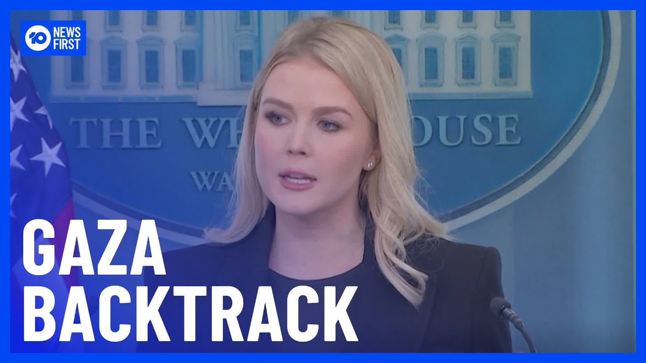 White House Press Secretary Snaps at Reporters Over Trump Gaza Plan | 10 News First