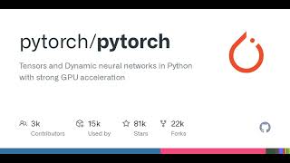 GitHub - pytorch/pytorch: Tensors and Dynamic neural networks in Pytho