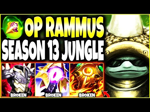 I Picked My OP Season 13 Rammus Build in JUNGLE and TILT THE ENEMY TEAM 🔥 LoL JG Rammus s13 Gameplay
