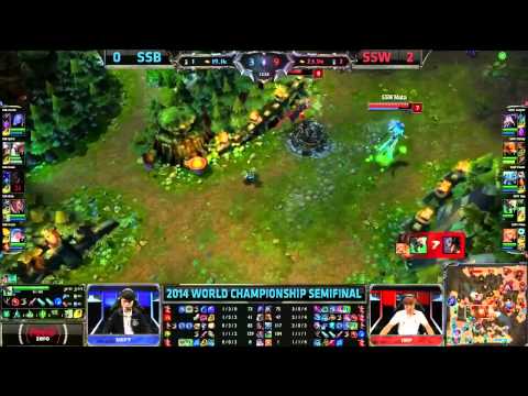 Samsung Blue vs Samsung White - HIGHLIGHTS - Semifinals - Game 3 - World Championship 2014 - LoL