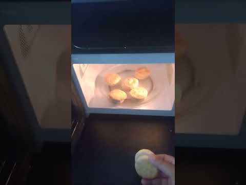 SIX TINY BISCUITS IN THE MICROWAVE