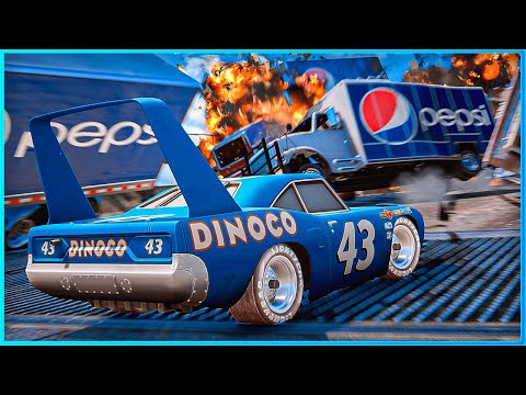 *CRAZY* Cars King Dinoco Crashes Ep.7 – GTA 5