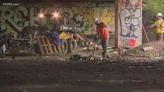 Homeless encampment in New Haven dismantled, numerous residents displaced