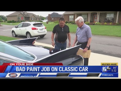 Knoxville man upset over bad paint job on classic car