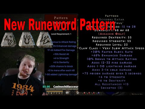 D2R New 2.4 Runewords!! - Pattern (Tal Ort Thul)