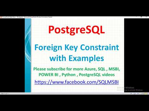 PostgreSQL Tutorials | Foreign Key Constraints in Postgresql | primary and foreign key relationship