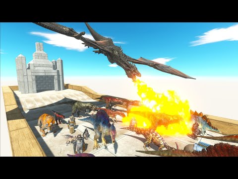 NEW UPDATE RACE TO ESCAPE FROM NEW DRAGON - Animal Revolt Battle Simulator