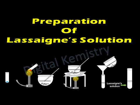 Detection of Elements in Organic Compounds Class 12 | Preparation of Lassaigne's Solution