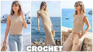 ✨ LE TOP-DOWN IDEAL POUR PLUSIEURS VERSIONS DE CE TOP AU CROCHET 💖 TUTO NYMEA  @MamieCrochet