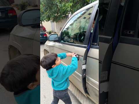 كسترتلوا السياره لبابا:😱