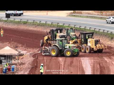 Escavações e Movimentações de terra - Duplicação BR 101 - Macaé RJ - 24.07.26