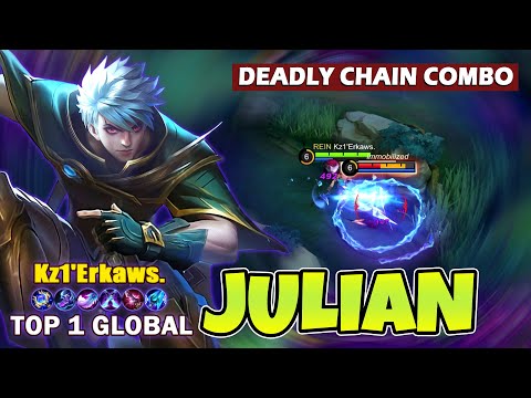 Julian Deadly Chain Combo | Top 1 Global Julian by Kz1'Erkaws. ~ Mobile Legends