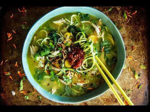Asian Chicken Zoodle Soup