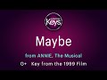 MAYBE From The Musical ANNIE In G Key From The 1999 Film With LYRICS
