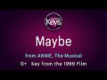 MAYBE, from the musical, ANNIE  - in G+  (key from the 1999 Film)  with LYRICS