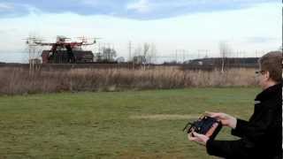 preview picture of video 'Octocopter APM 2.5 Stabilize test.'