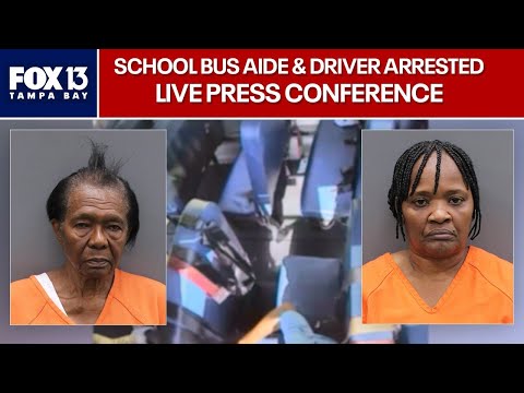 School bus aide & driver arrested press conference