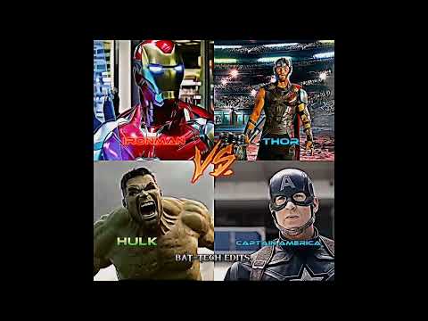 IRONMAN VS THOR VS HULK VS CAPTAIN AMERICA | BATTLE
