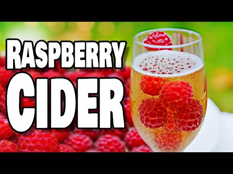 Raspberry Cider with Whole Fruit and Juice