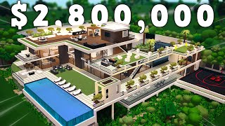 I Built a Modern MEGA MANSION In Bloxburg!