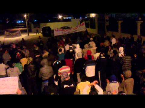 مظاهرة في قرية صيدا في ريف درعا ضد هيئة التنسيق الوطني وتطالب بحماية دولية