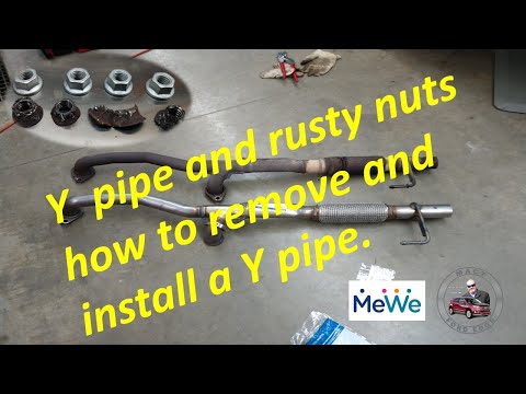 Y pipe and rusty nuts how to remove and install a Y pipe. 2011 Ford Edge
