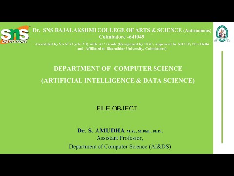 Pythonfile Objectsns Institutions