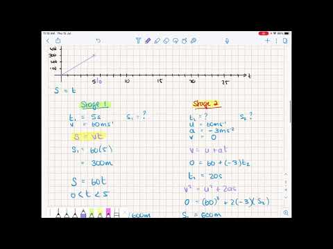 Multi-stage displacement-time problems 1 of 3