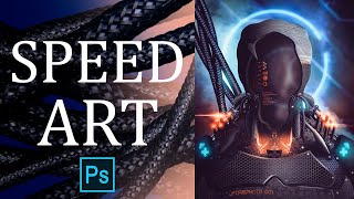 Robot Photo Manipulation Photoshop Speed Art | Slow down when needed.