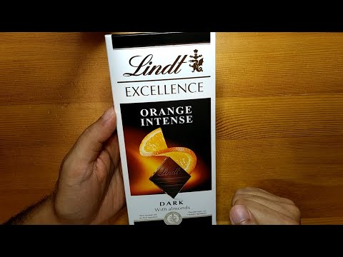 Lindt Excellence Orange Intense İncelemesi / Portakallı Bademli Bitter Çikolata