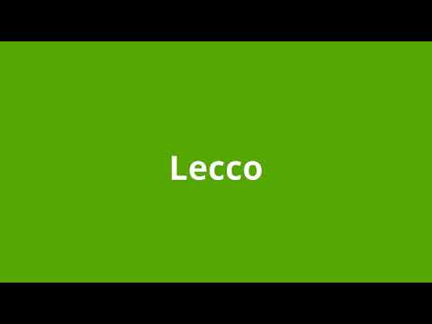 what is the meaning of Lecco