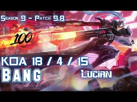 100 Bang LUCIAN vs EZREAL ADC - Patch 9.8 KR Ranked