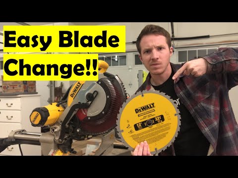 How to Change a Miter Saw Blade | DeWalt DWS779 12" Blade Change