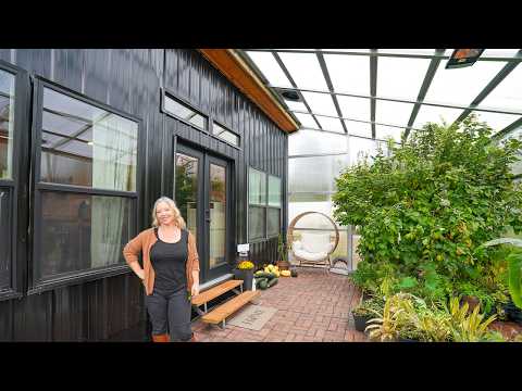 This Half TINY HOME, half GREENHOUSE is her second chance
