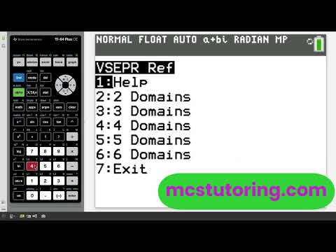 VSEPR Reference Program for the TI-84 Plus CE video preview