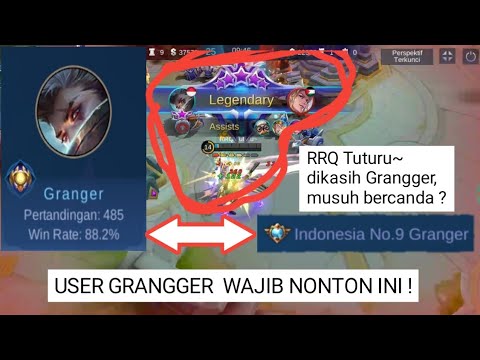 top global granger | super HYPER CARRY !!! Tuturu dikasih Granger musuh bercanda